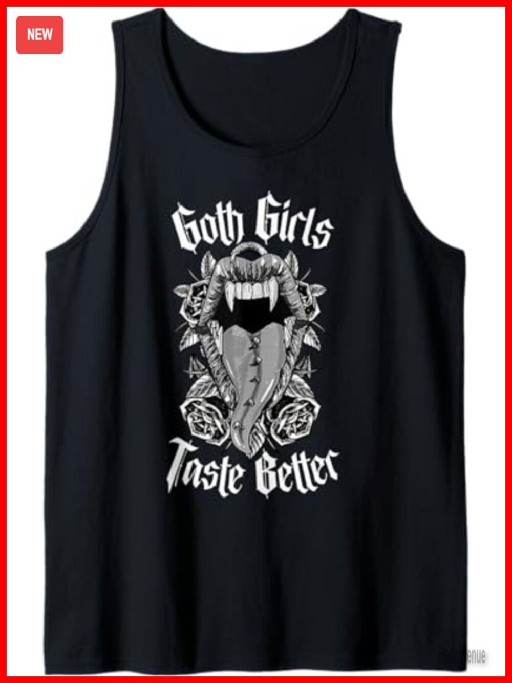 Goth Girls Taste Better Gothic Alt Aesthetic Tank Top - Sleeveless Scoop Neck